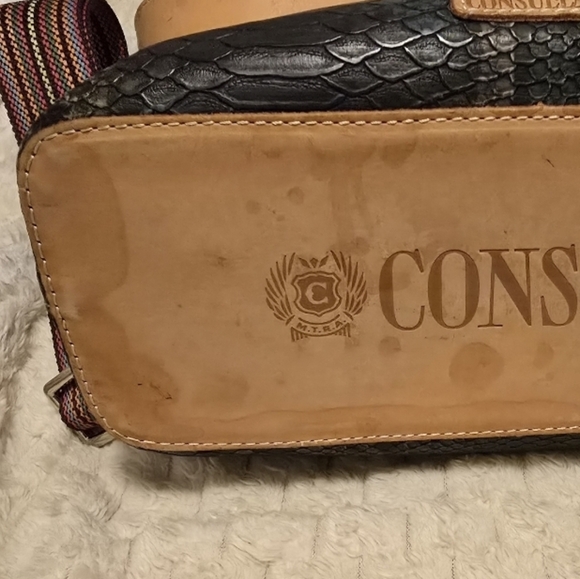 CONSUELA Rattler Hobo Tote Handbag With New Guitar Strap. - Picture 9 of 12